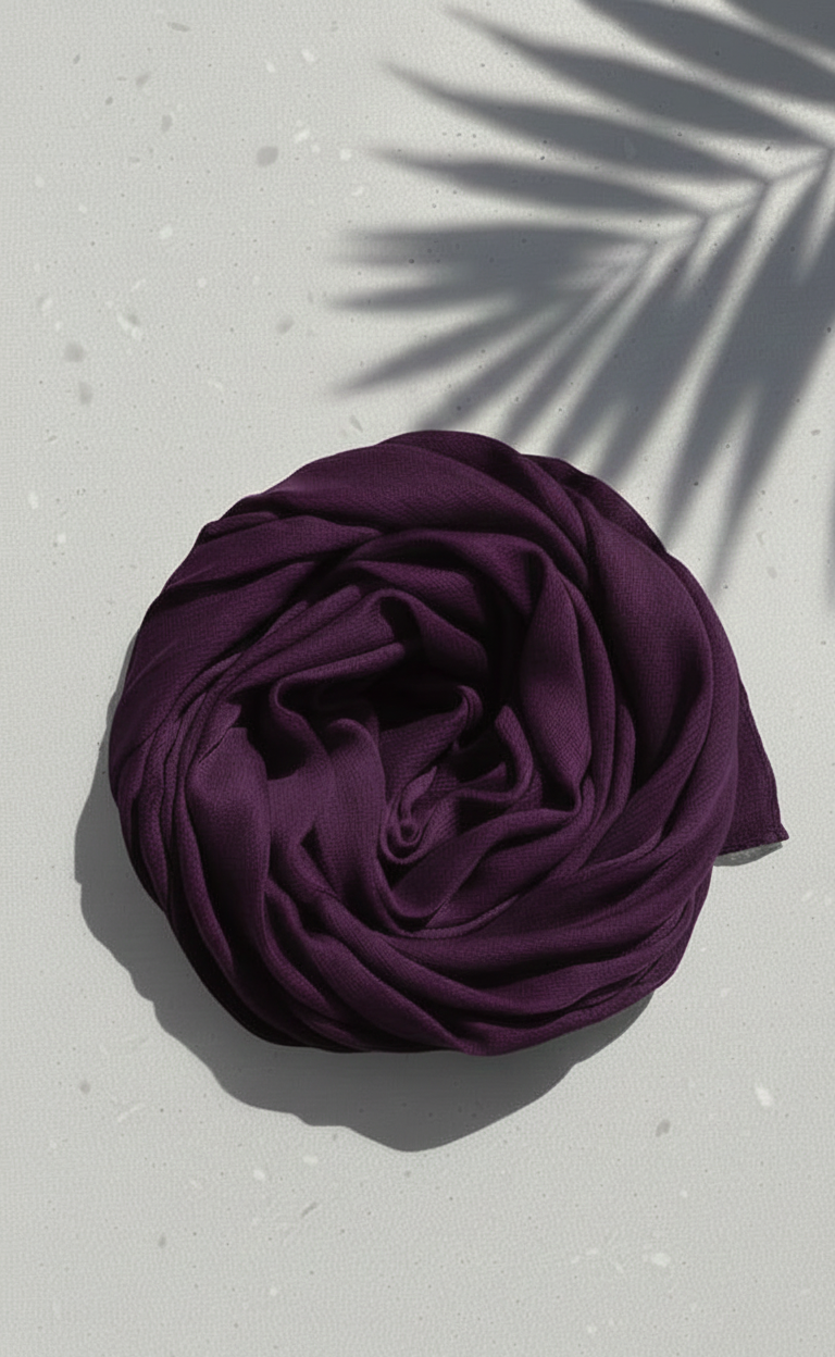 Crinkle Silk - Plum