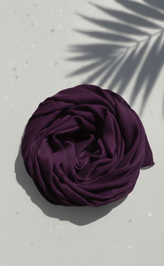 Crinkle Silk - Plum