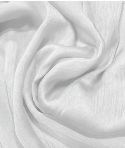 Crinkle Silk - White