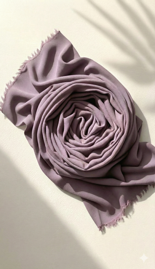 Georgette Hijab – Pinkish Brown