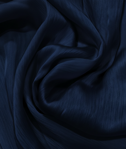 Crinkle Silk - Navy