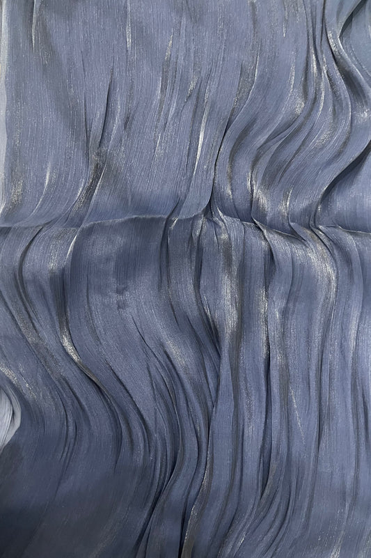 Organza silk - Navy Blue