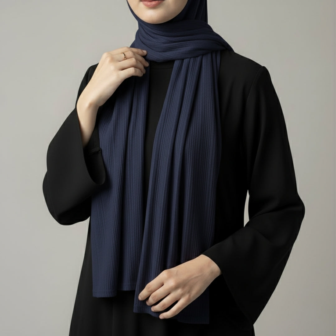 Ribbed Jersey – Navy