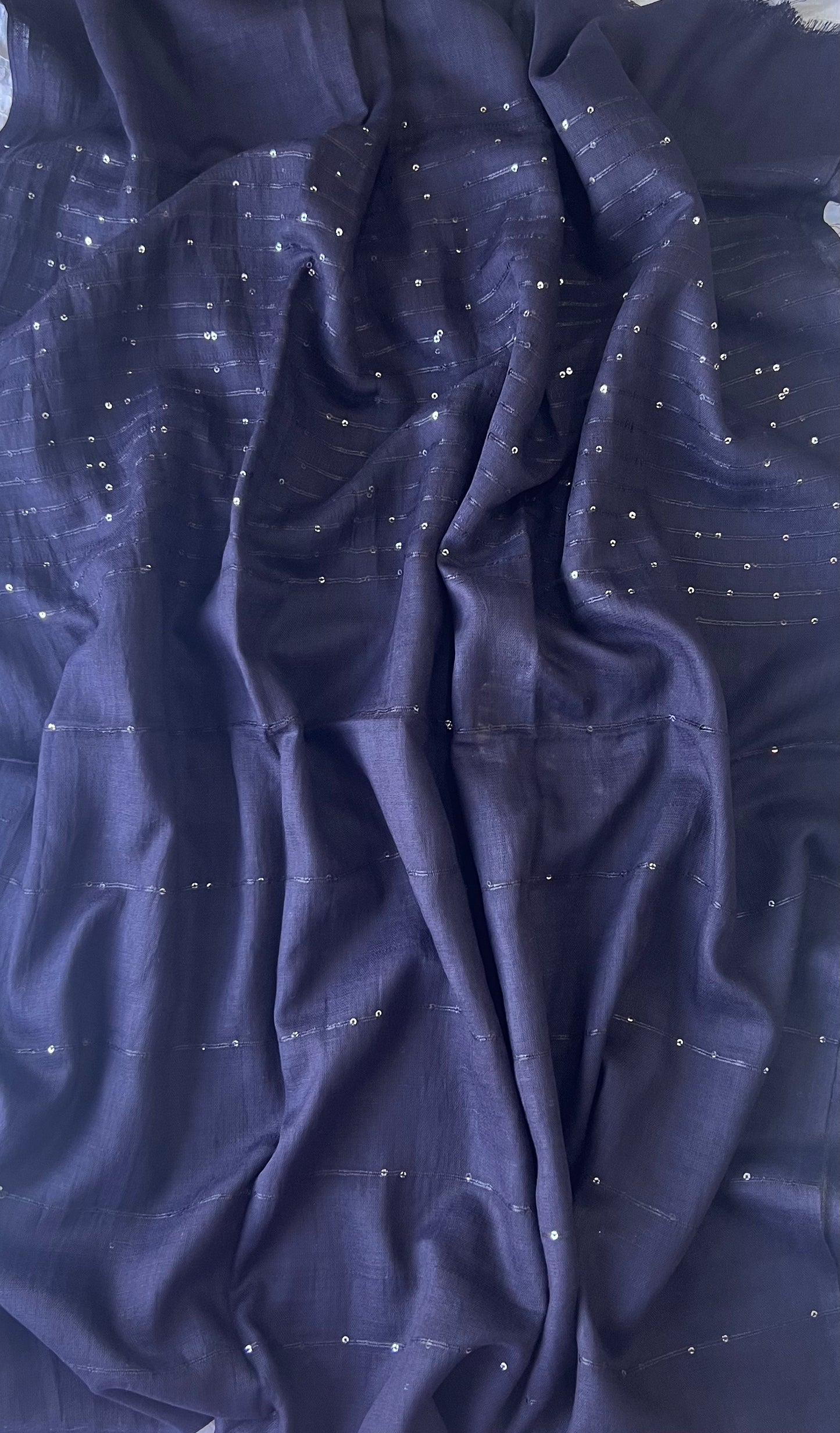 Sequined Lawn – Navy