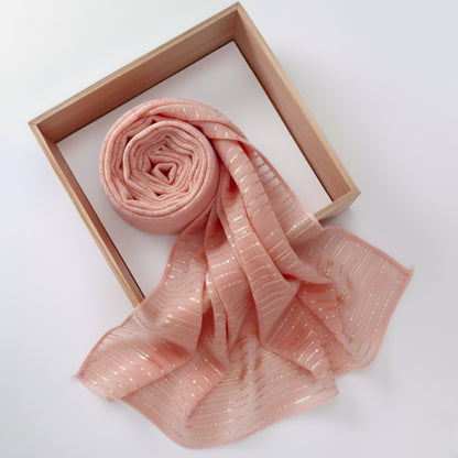 Sequined Lawn – Peach