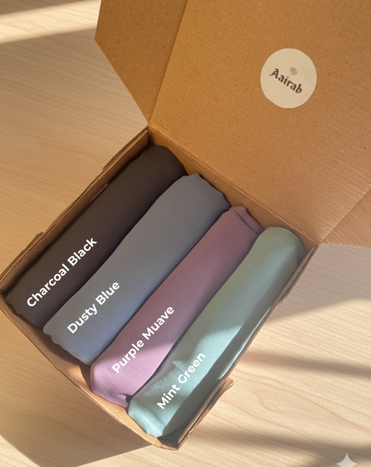 Georgette Pastel Serenity Hijab Box