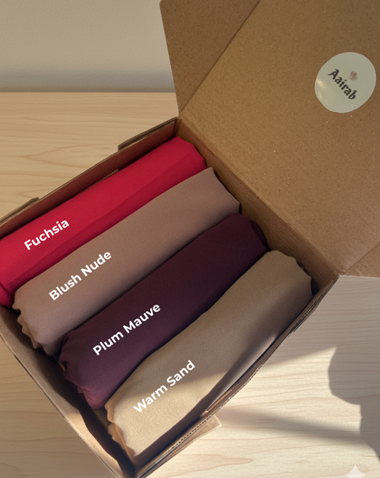 Georgette Romantic Shades Hijab Box