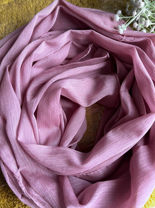 Metallic Chiffon - Dusty Lilac