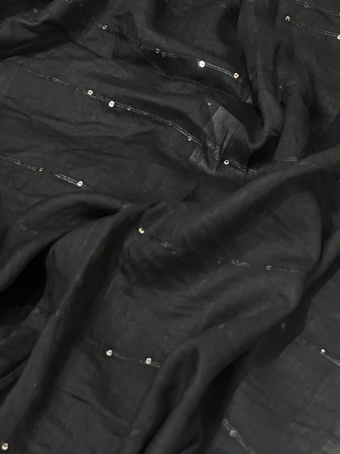 Sequined Lawn – Black