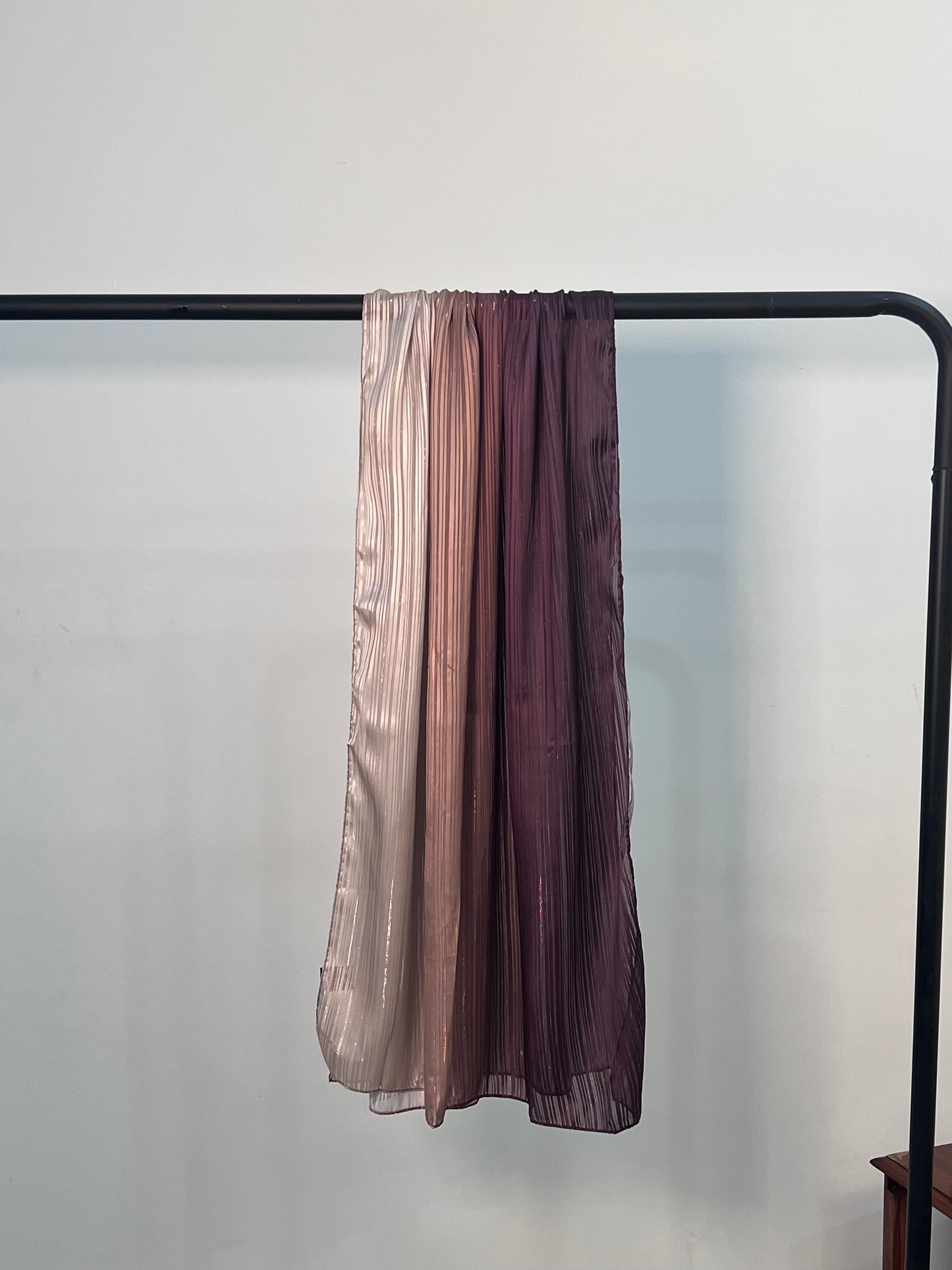 Ombre Silk Hijab - Golden Bronze