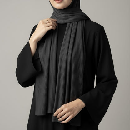 Ribbed Jersey – Dark Grey