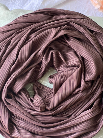 Ribbed Jersey – Dark Brown