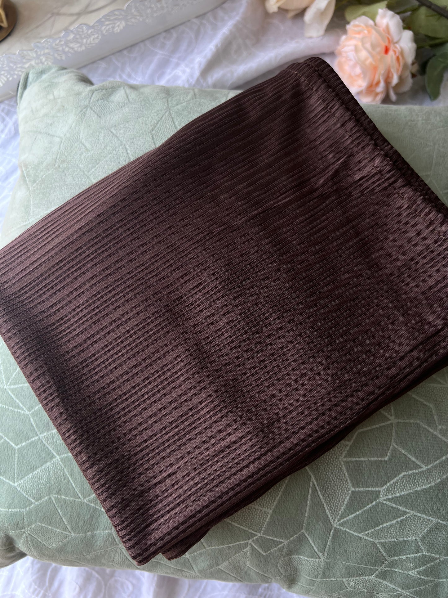 Ribbed Jersey – Dark Brown