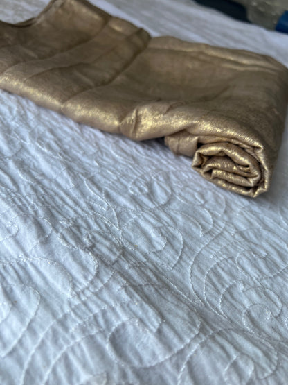 Silk with Gold Glitter – Gold