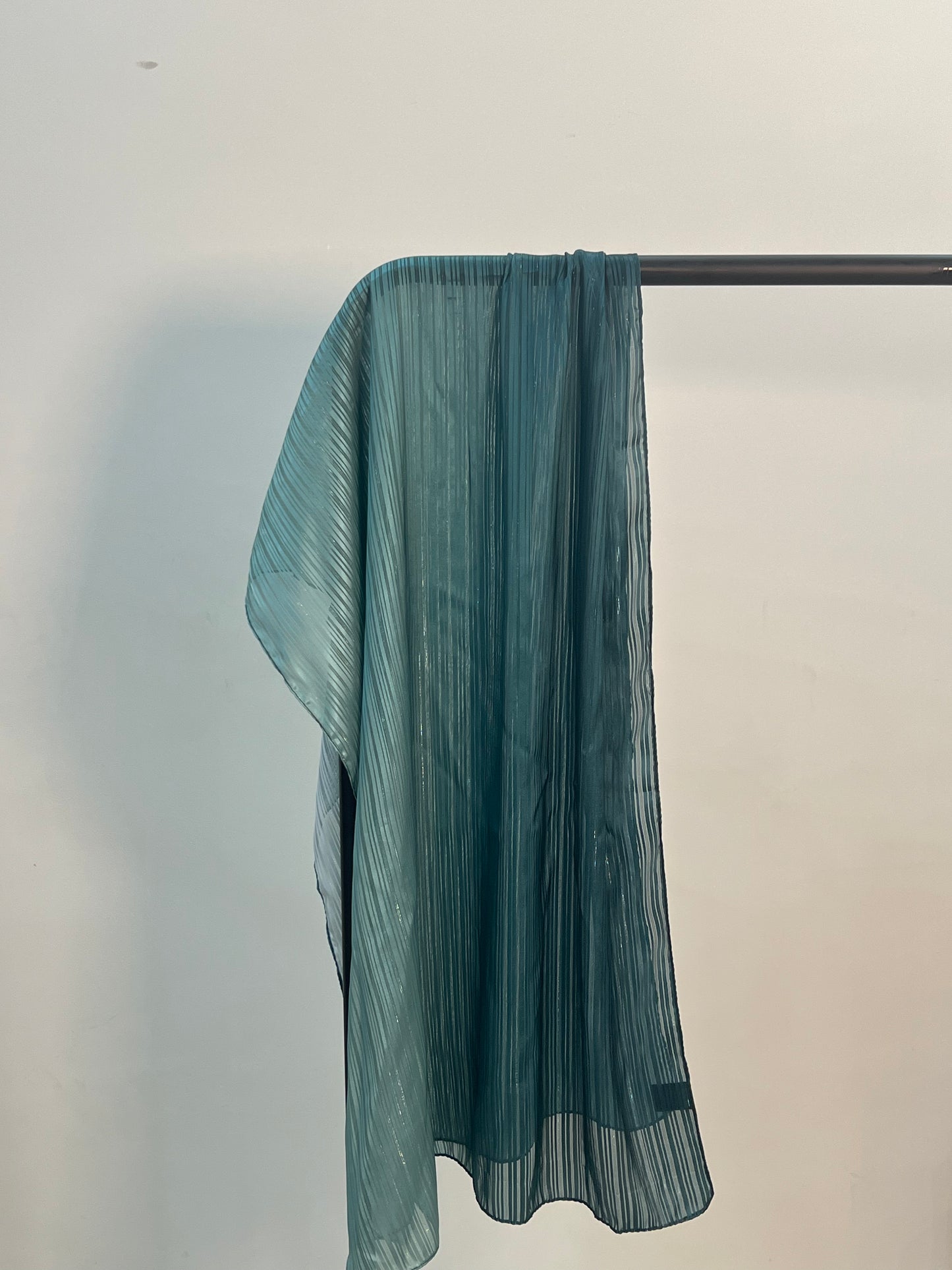 Ombre Silk Hijab - Emerald Green