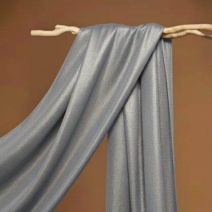 Silk with Gold Glitter – Grey