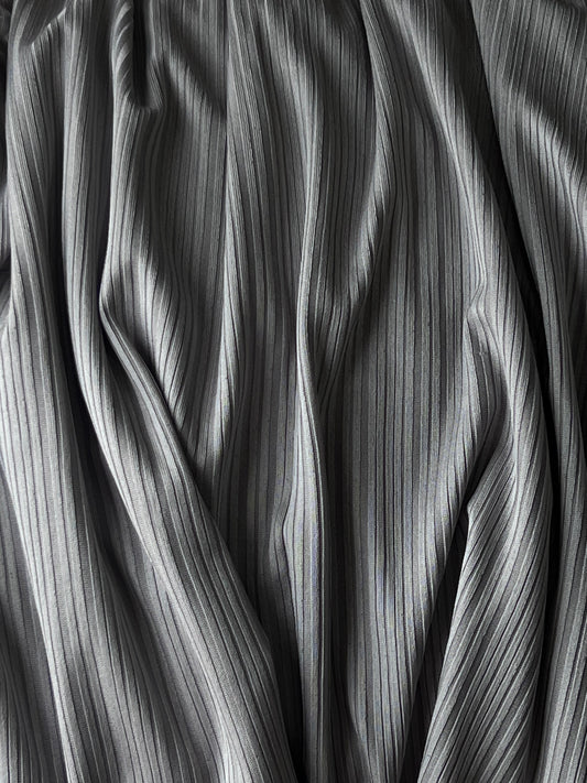 Ribbed Jersey – Light Grey