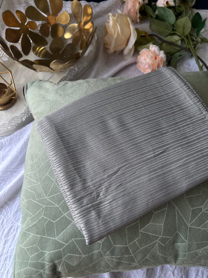 Ribbed Jersey – Light Grey