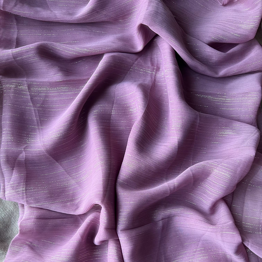 Metallic Chiffon – Lilac