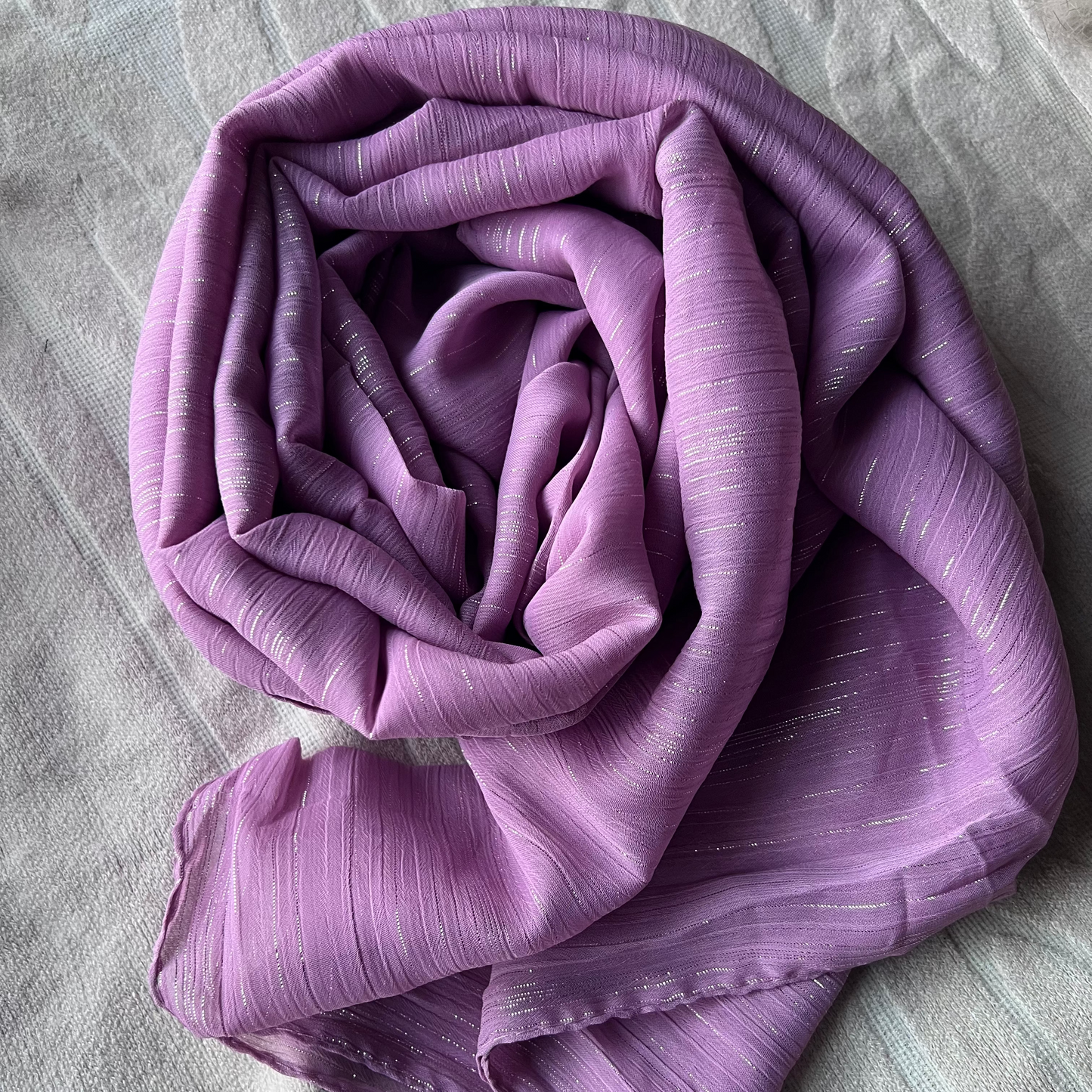 Metallic Chiffon – Lilac