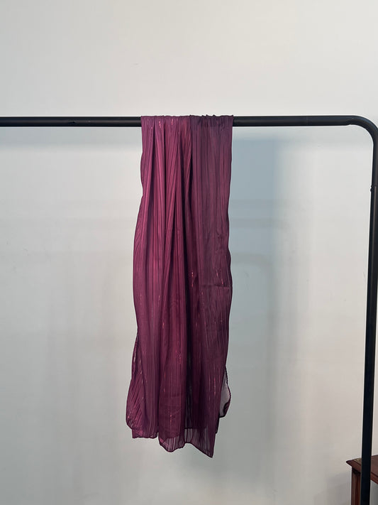 Ombre Silk Hijab - Mulberry Wine