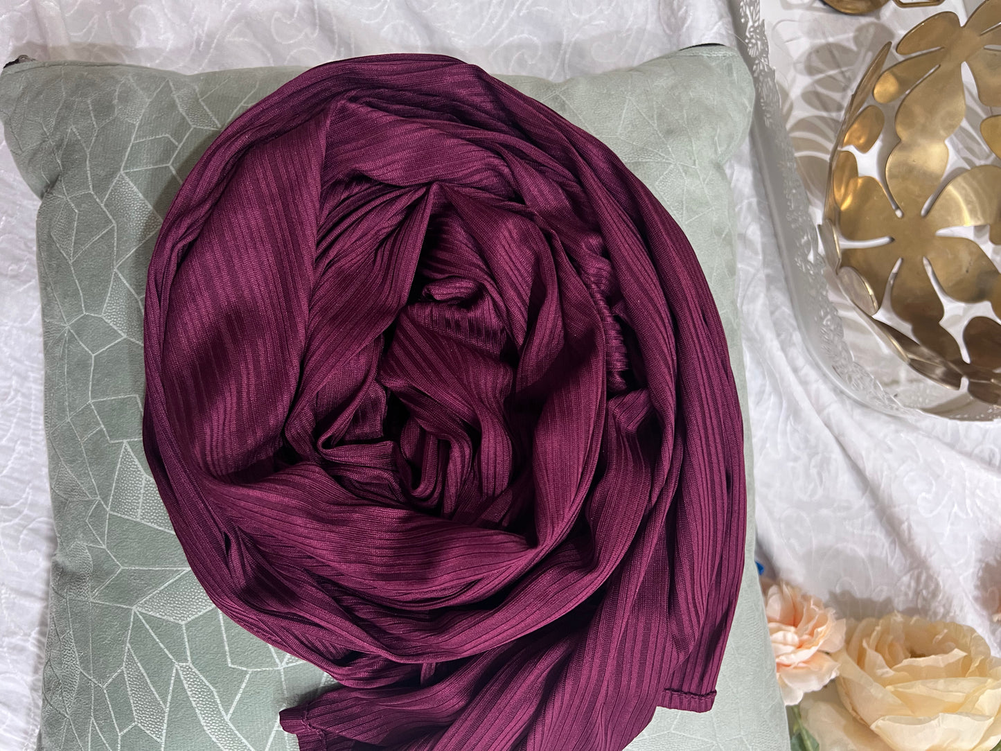 Ribbed Jersey – Maroon