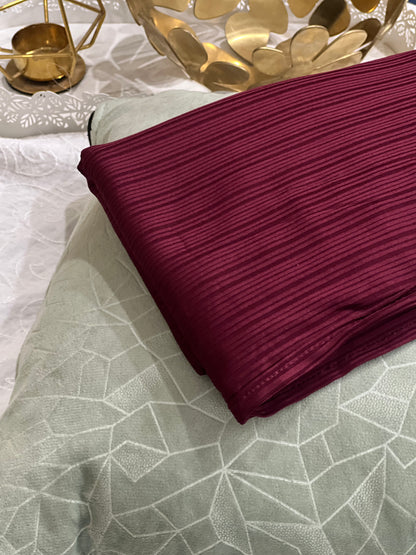 Ribbed Jersey – Maroon