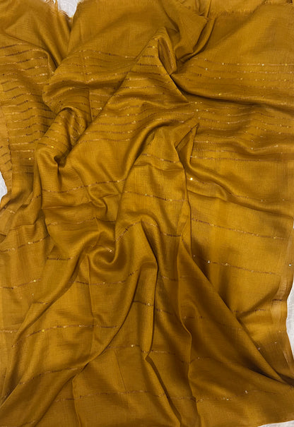 Sequined Lawn – Mustard