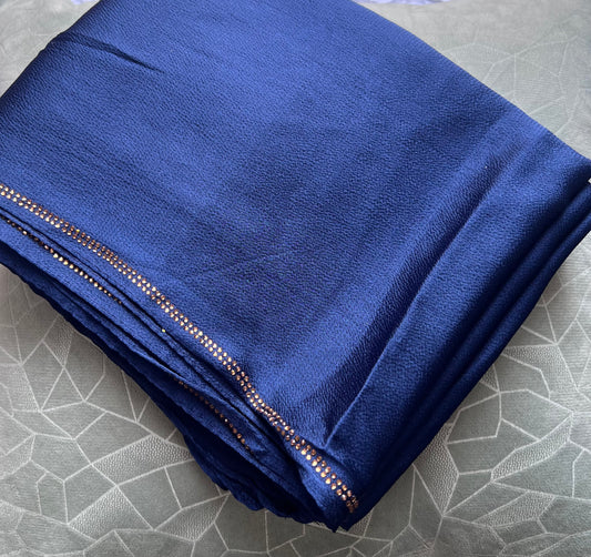 Embellished Silk – Navy