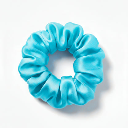 Silk Scrunchie - Ocean Blue