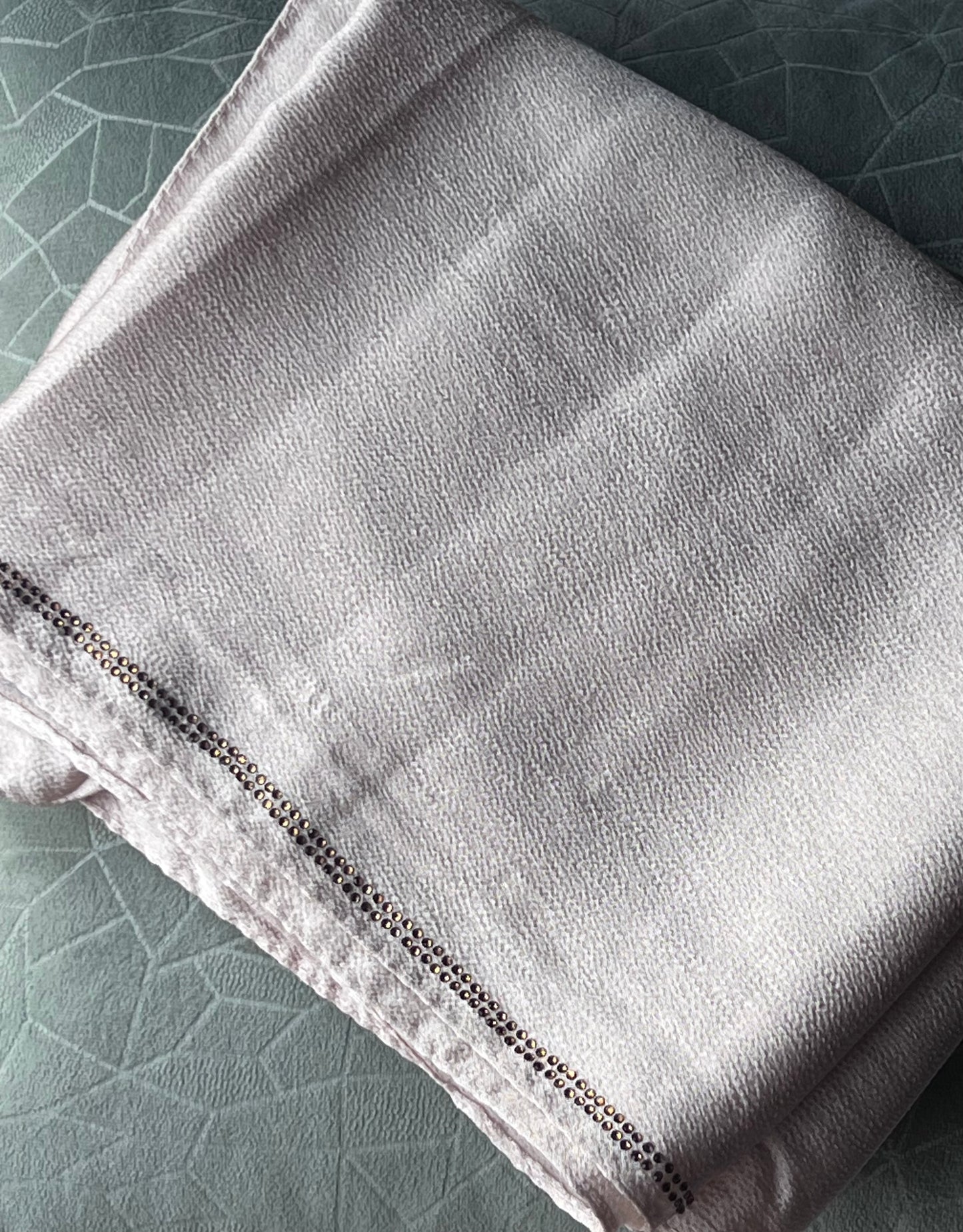 Embellished Silk – Off White