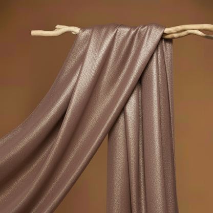 Silk with Gold Glitter – Taupe Purple