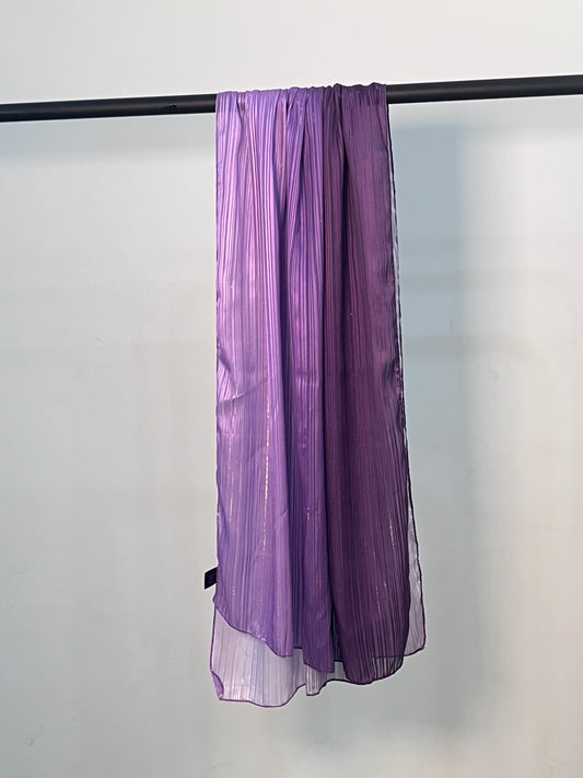 Ombre Silk Hijab - Royal Amethyst