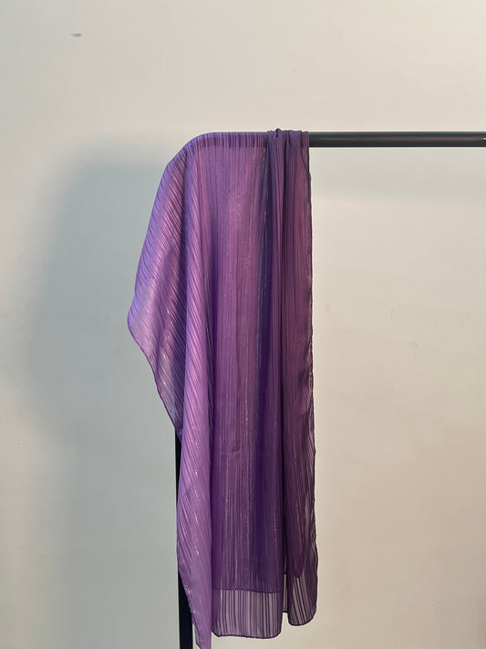 Ombre Silk Hijab - Royal Amethyst