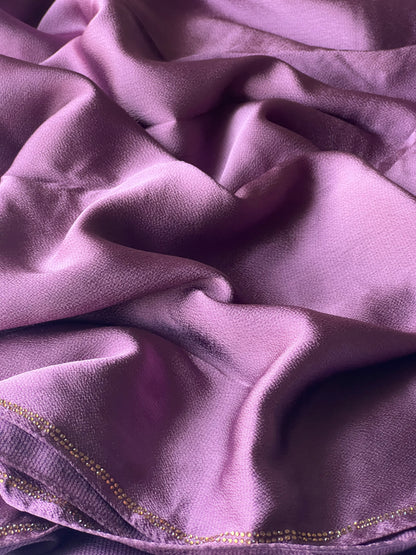 Embellished Silk – Purple Mauve