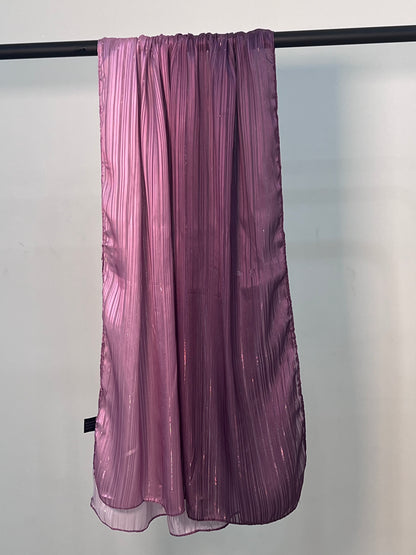 Ombre Silk Hijab - Rose Mauve