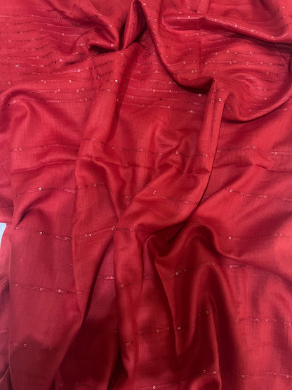 Sequined Lawn – Red