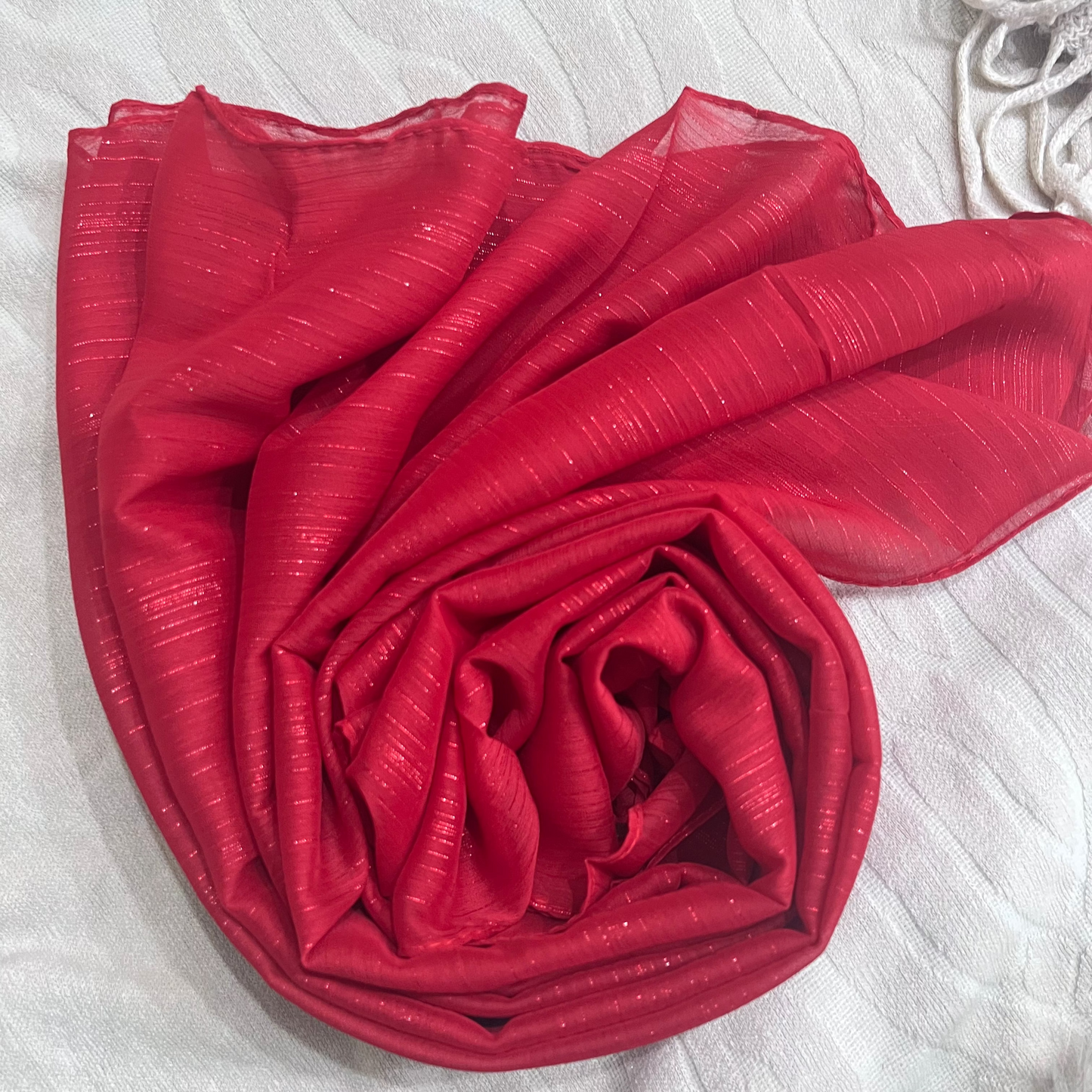 Metallic Chiffon – Red