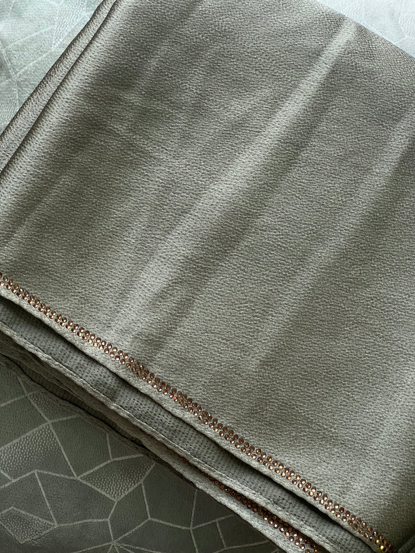 Embellished Silk – Sage Green