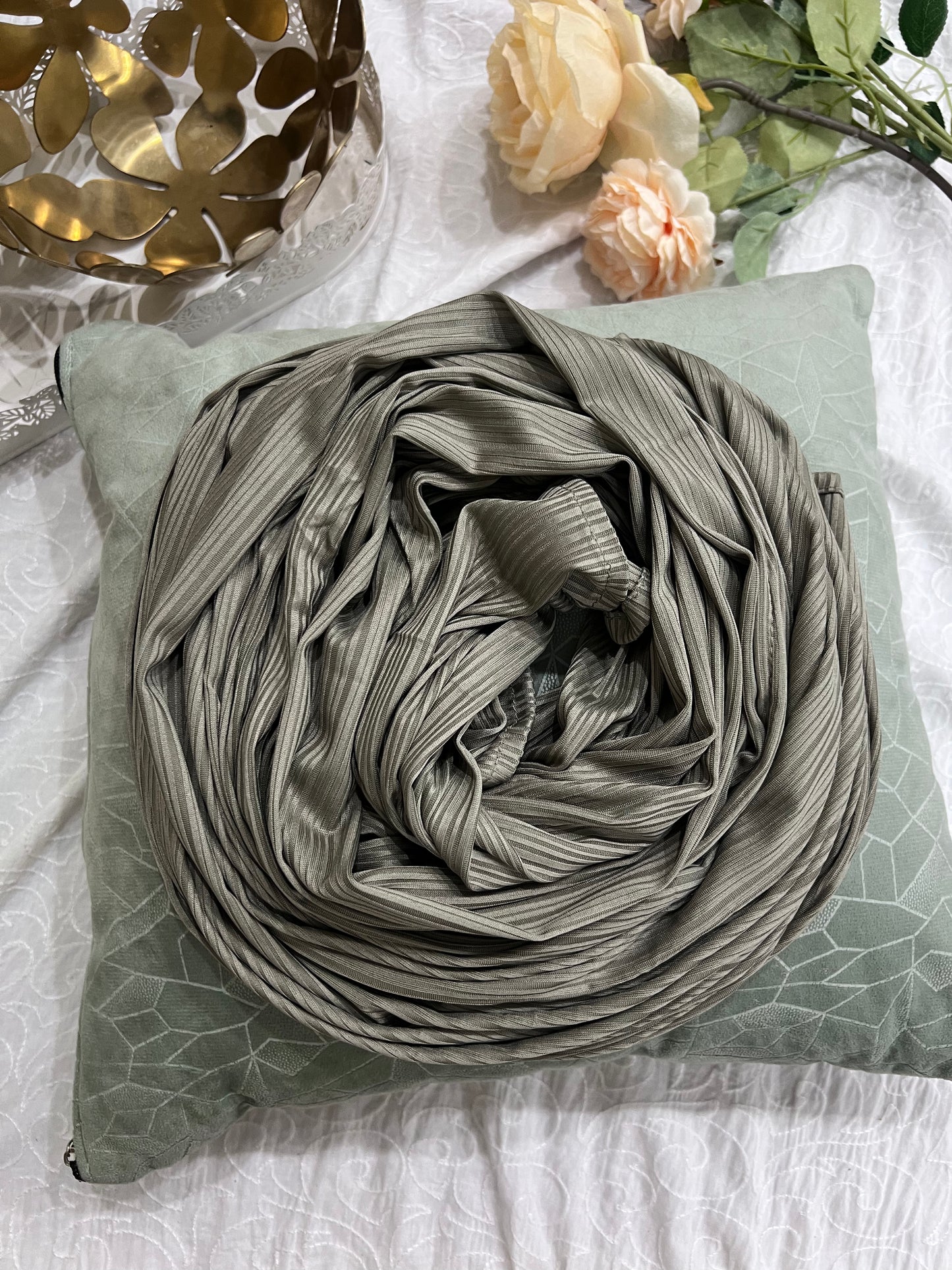 Ribbed Jersey – Sage Green