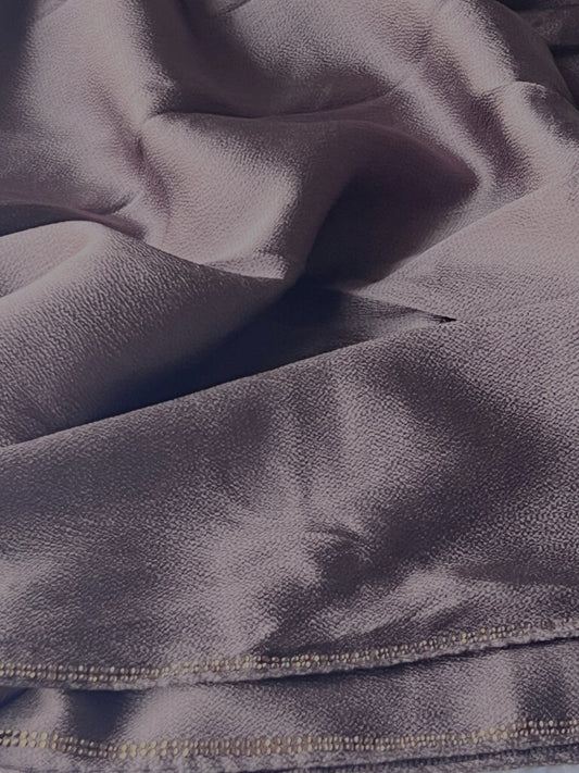 Embellished Silk - Taupe Brown