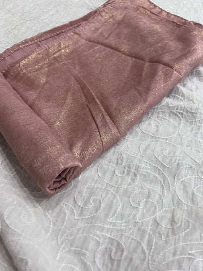 Silk with Gold Glitter – Tea Pink
