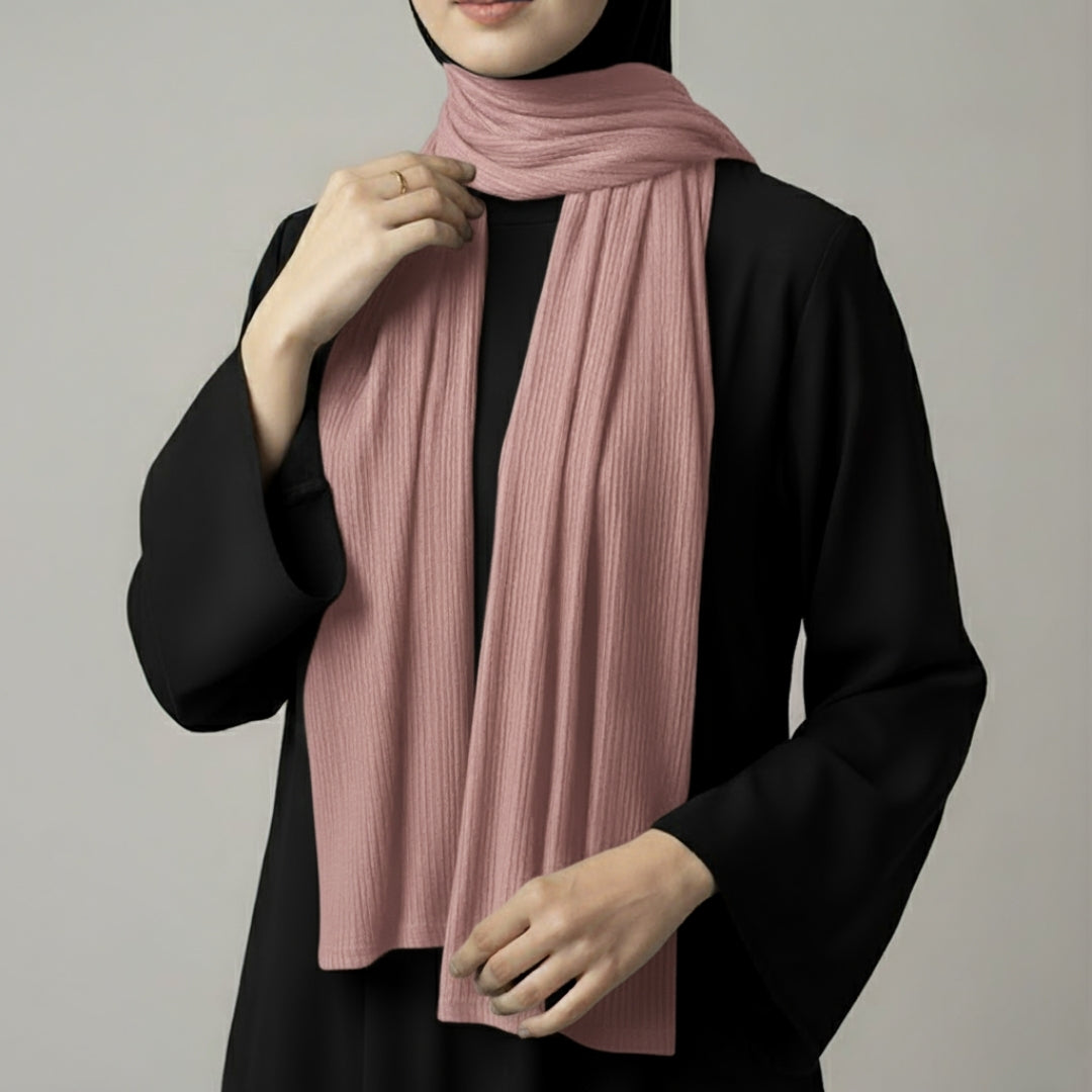 Ribbed Jersey – Tea Pink
