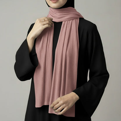 Ribbed Jersey – Tea Pink