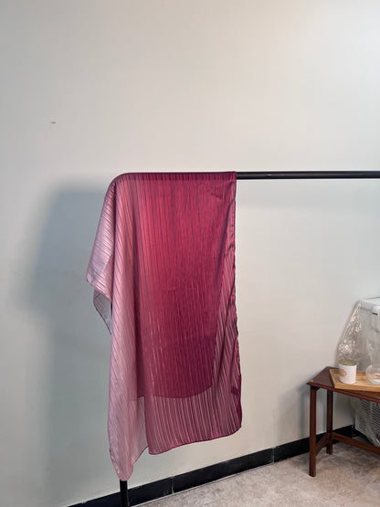 Ombre Silk Hijab - Raspberry Blush